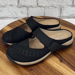 Romika Milla Womens US 6 EU 37 Black Suede Mary Jane Clog Comfort Shoes Germany